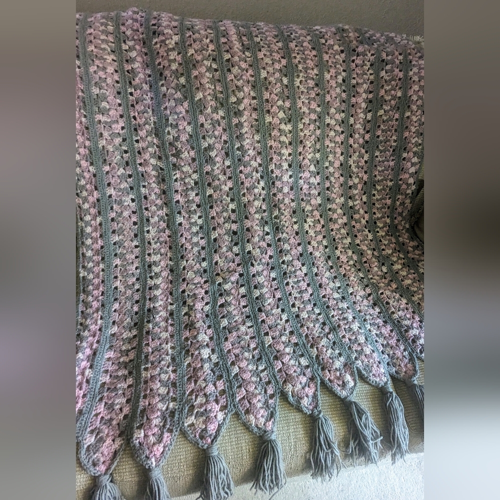 Crochet Afghan Throw Blanket